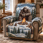 Bigfoot Snowy Campfire Brew Sofa Cover