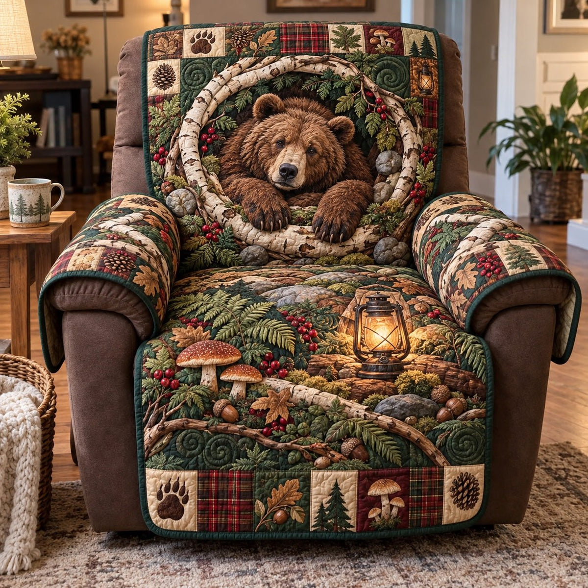 Birch Forest Bear Sofa Cover