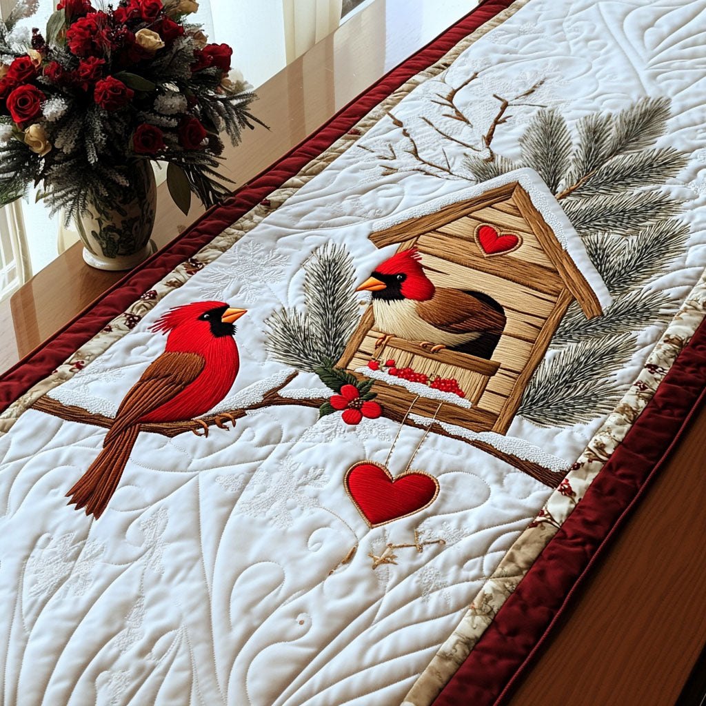 Birdhouse Love Table Runner