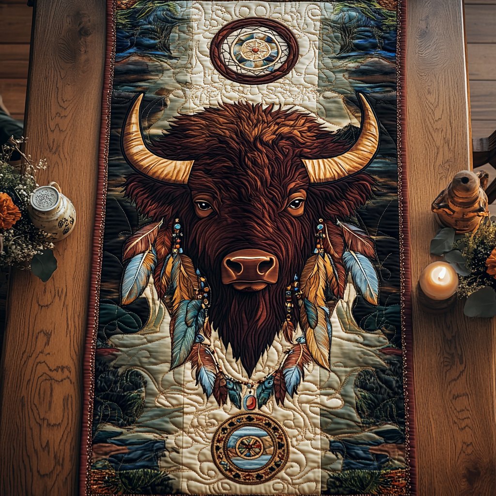 Bison Spirit Table Runner