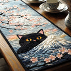 Black Cat Fuji Table Runner