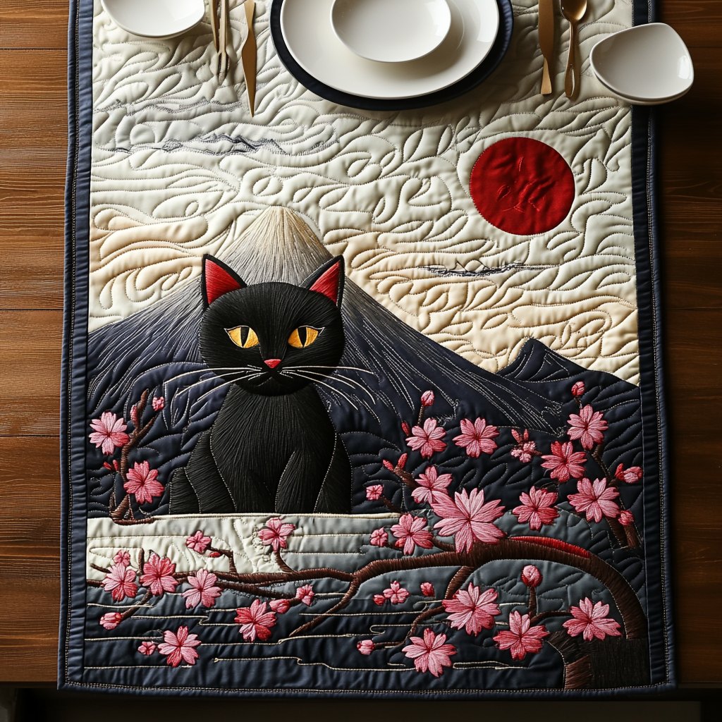 Black Cat Peaks Table Runner