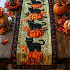 Black Cat Whispers Table Runner