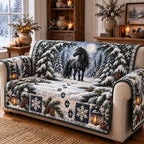 Black Horse Sofa Cover