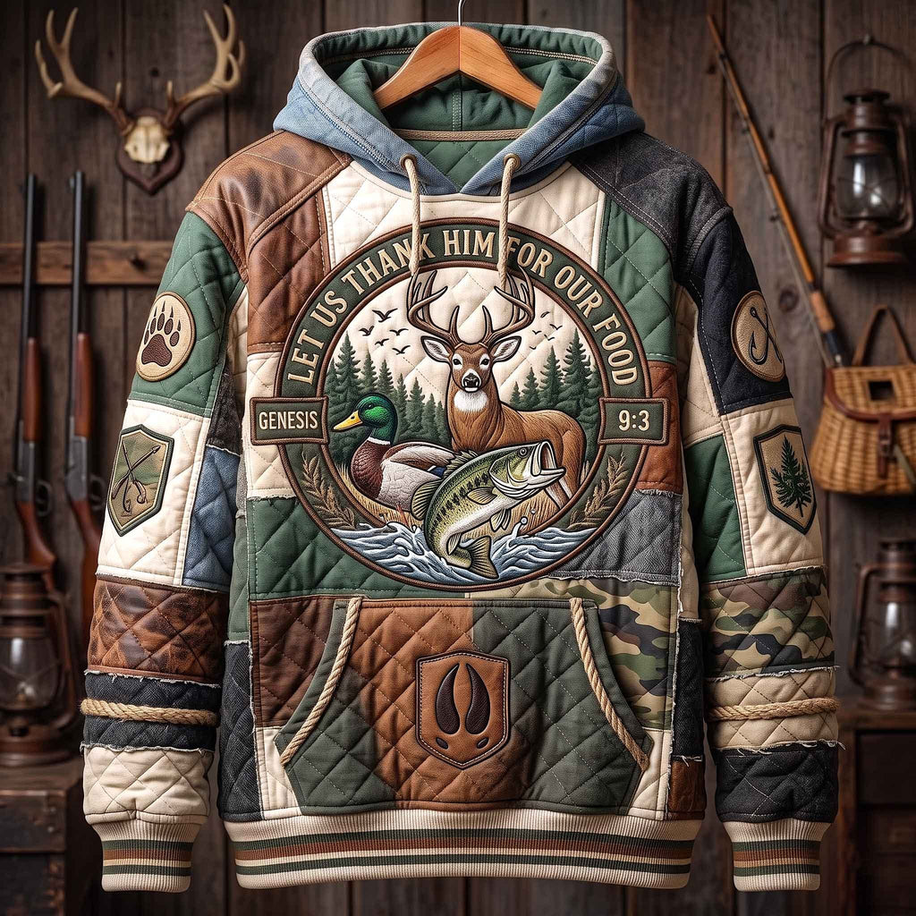 Thank Him For Our Food hoodie, all-over print