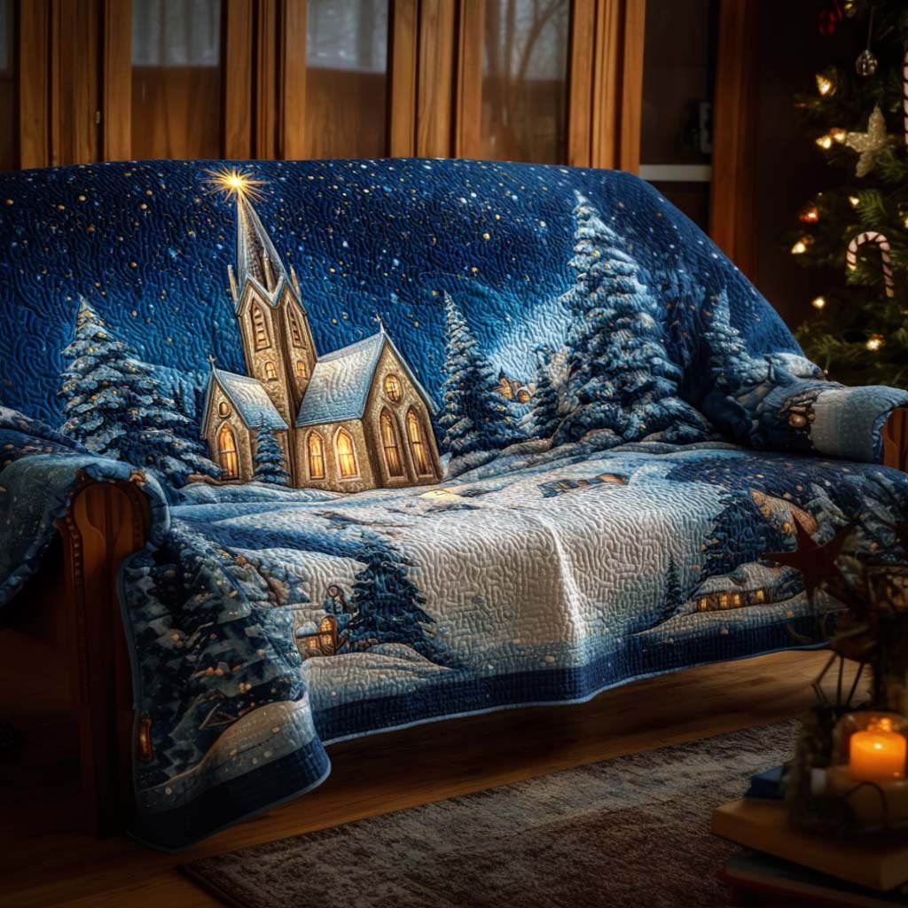 Blessed Winter Night Sofa Cover