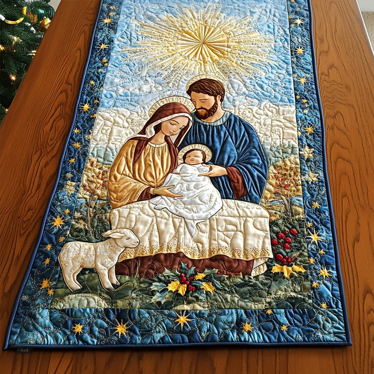 Blessed Manger Table Runner