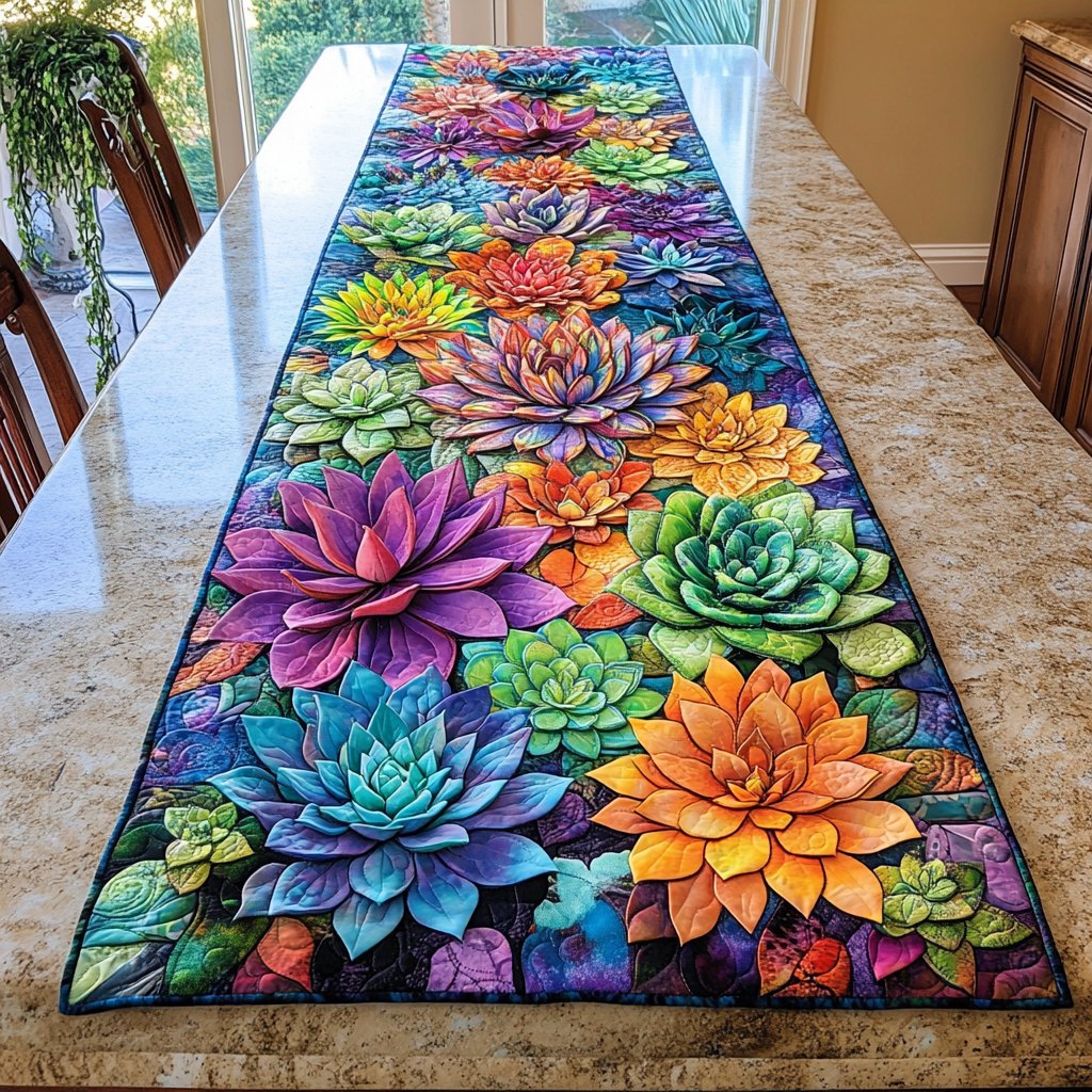 Blissful Blooms Table Runner