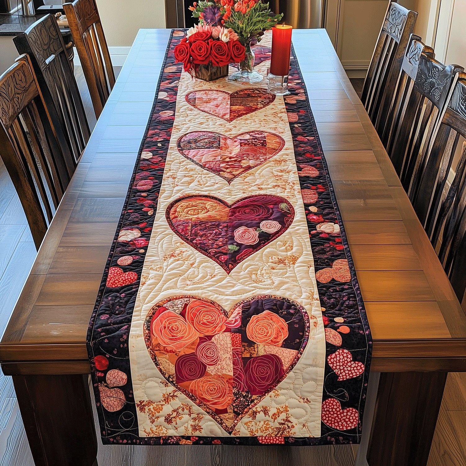 Blissful Valentine Table Runner