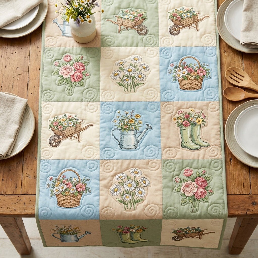 Bloom Patchwork Table Runner