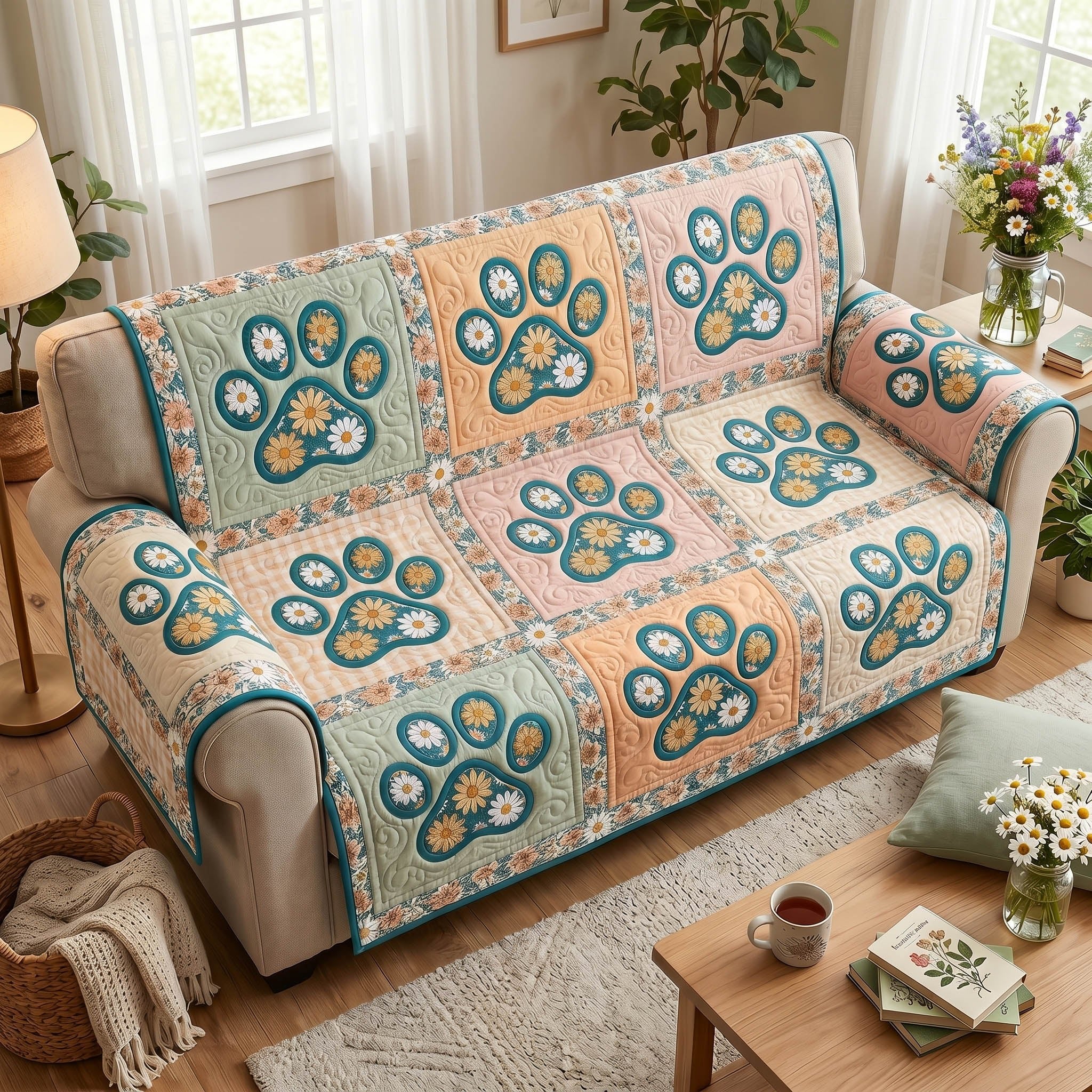 Bloom Tails Sofa Cover