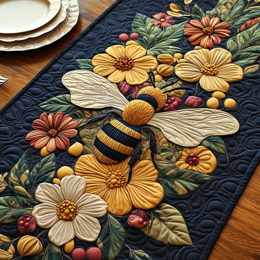 Bloom and Buzz Charm Table Runner