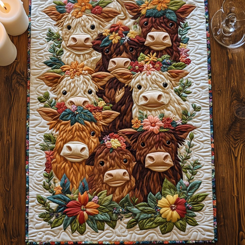 Blooming Herd Table Runner