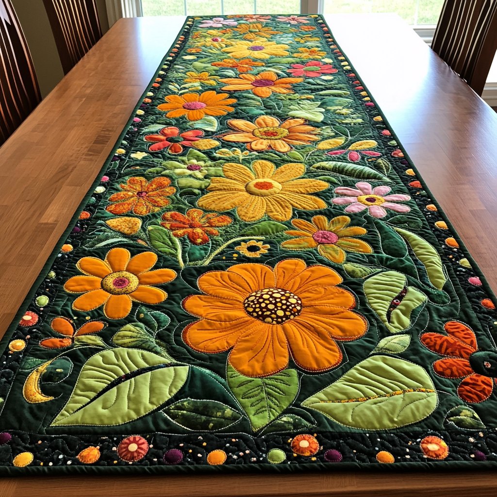 Blooming Hues Table Runner