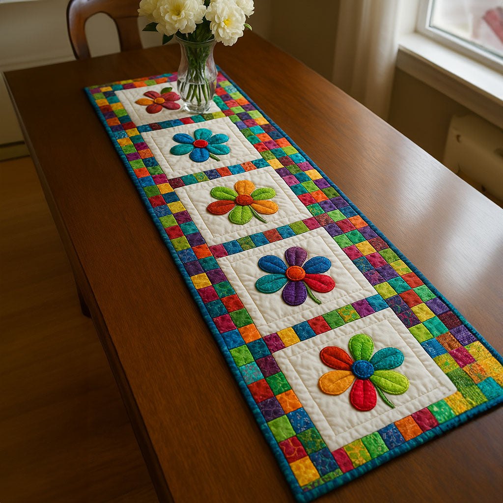 Blooming Patchwork Table Runner