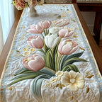 Blooming Tulips Table Runner