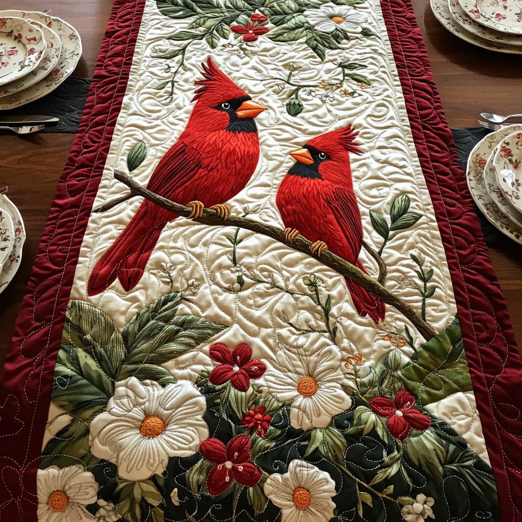 Blossom Cardinal Table Runner