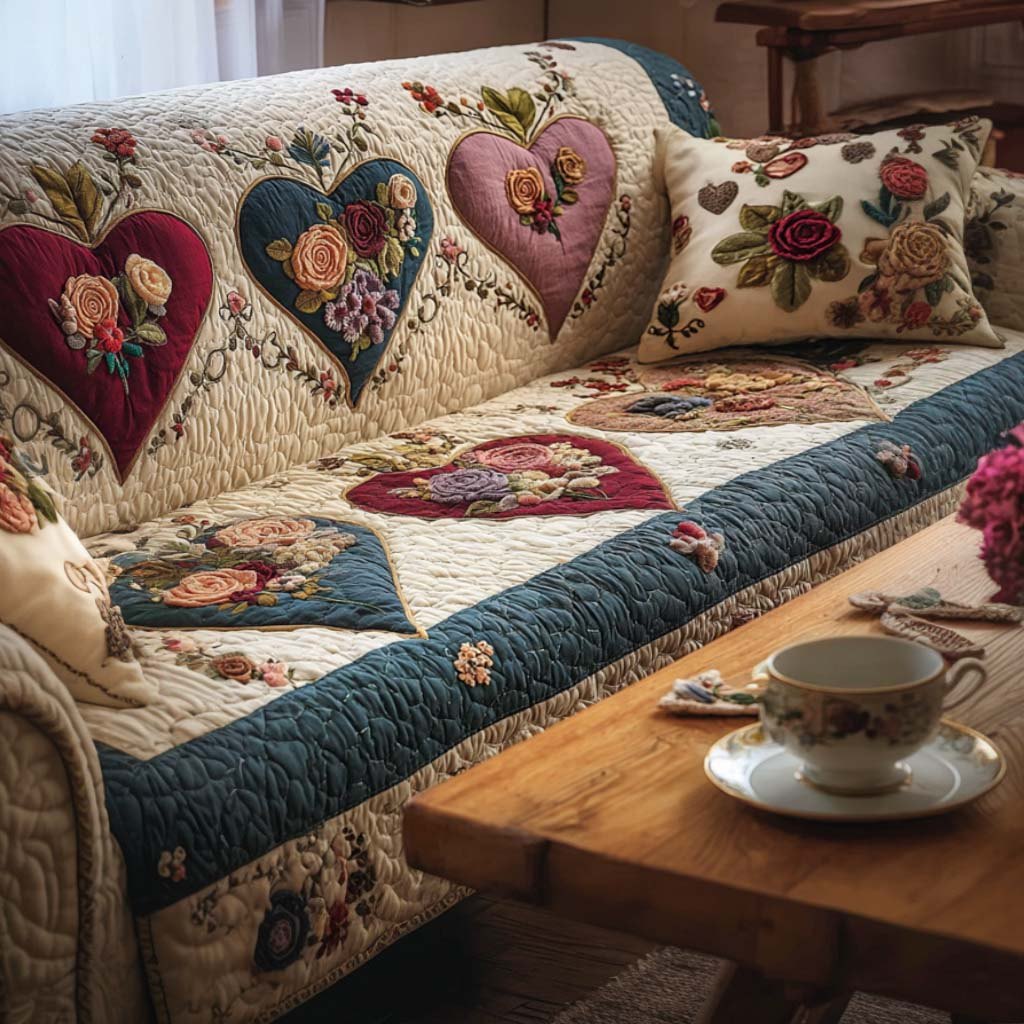 Blossom Hearts Sofa Cover