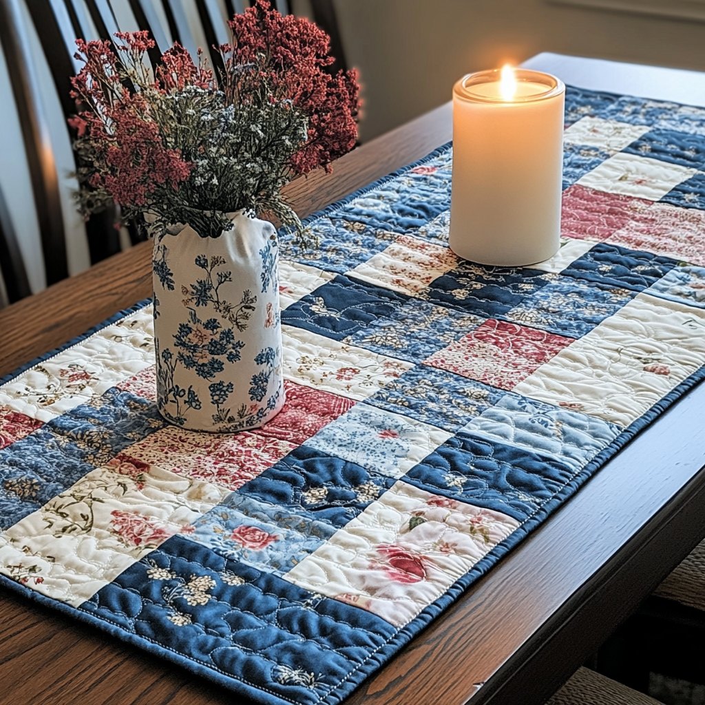 Blossom Stitch Table Runner