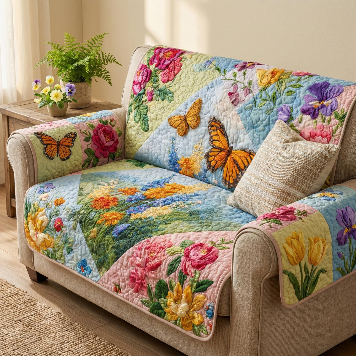 Blossom Wings Sofa Cover