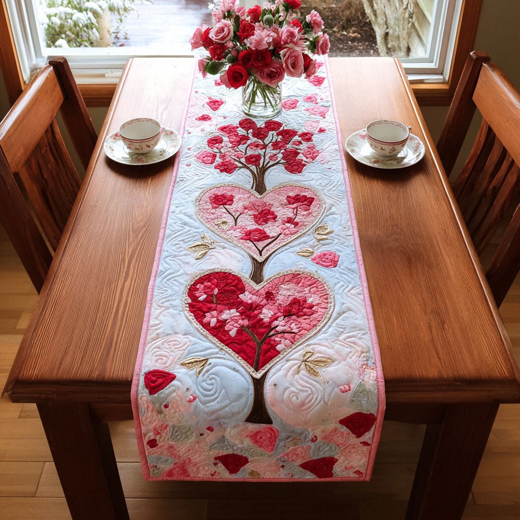 Blossoming Love Tree Table Runner