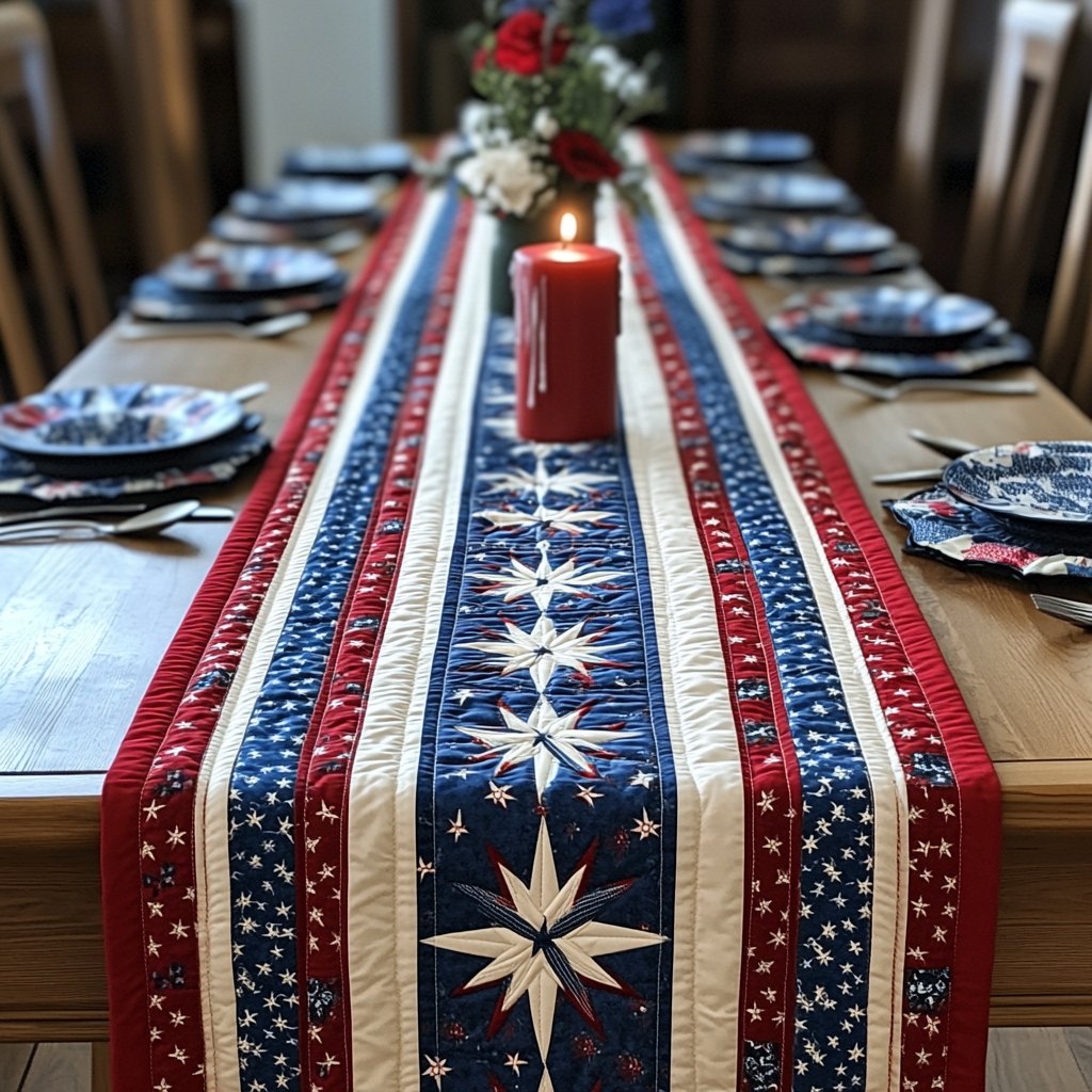 Blue Beauty Table Runner
