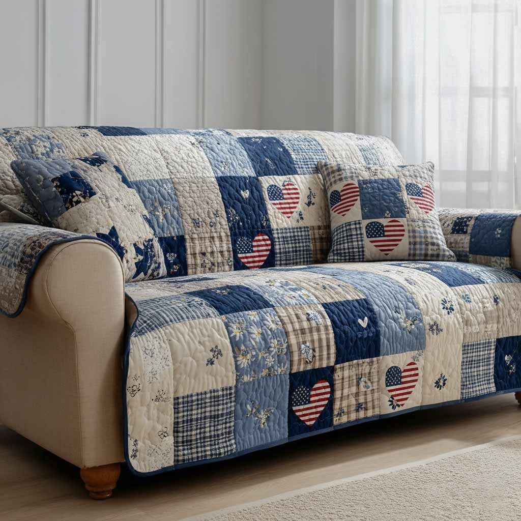 Blue Comfort Sofa Cover