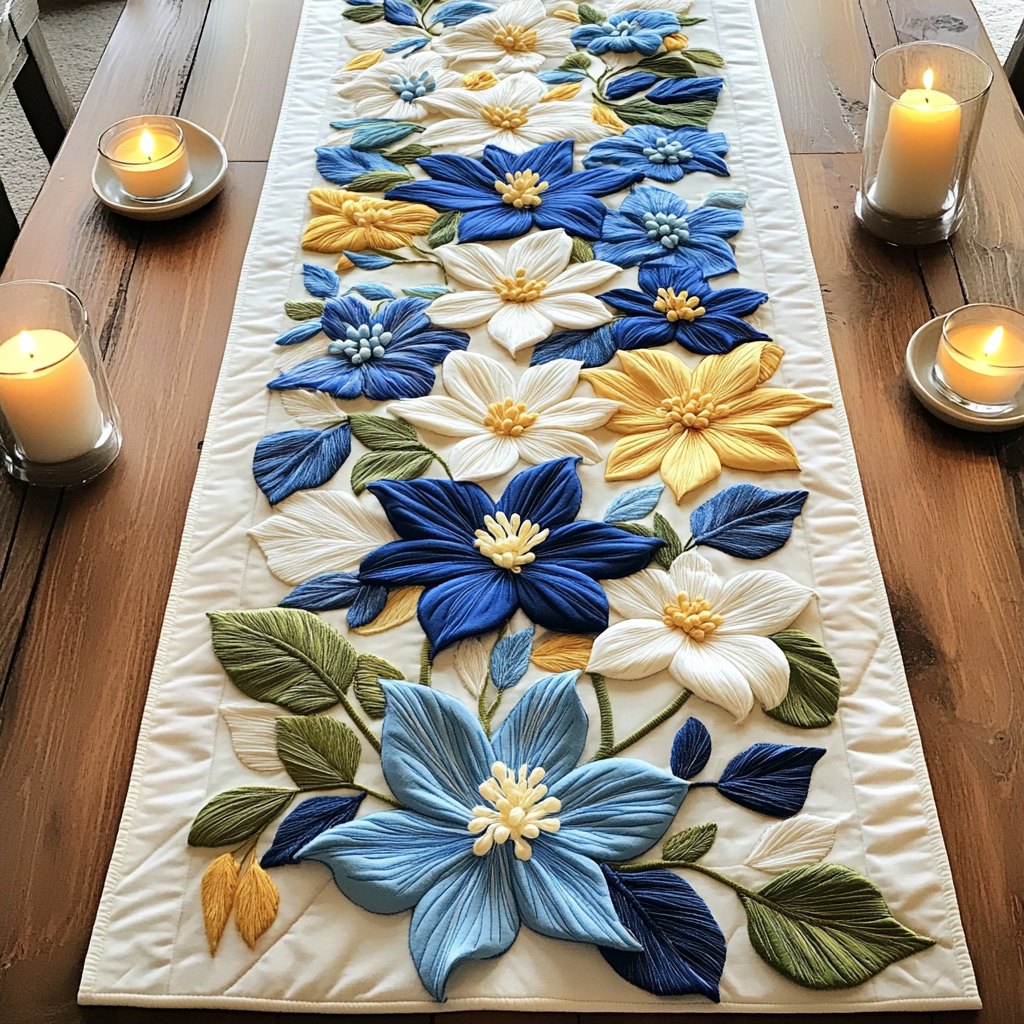 Blue Delight Table Runner