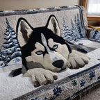 Blue Eyed Guardian Sofa Cover