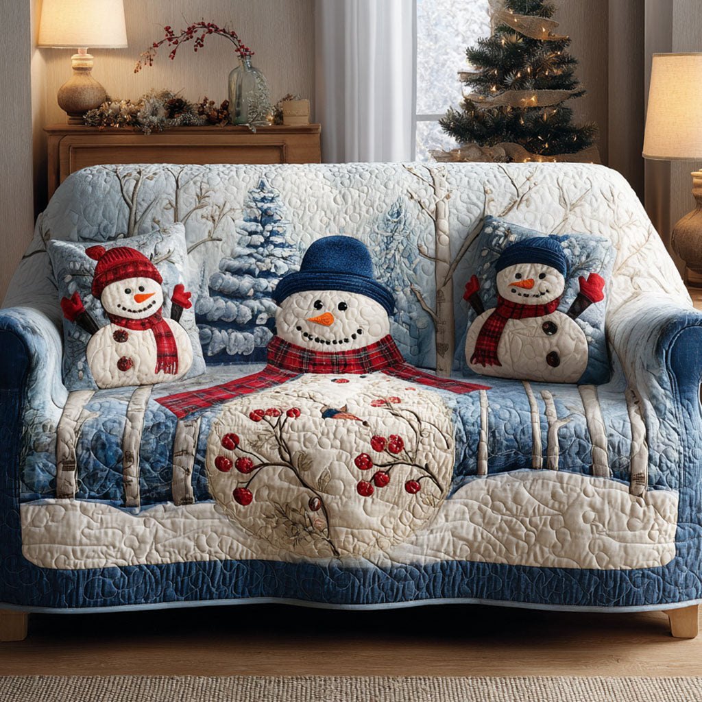 Blue Frost Family Sofa Cover