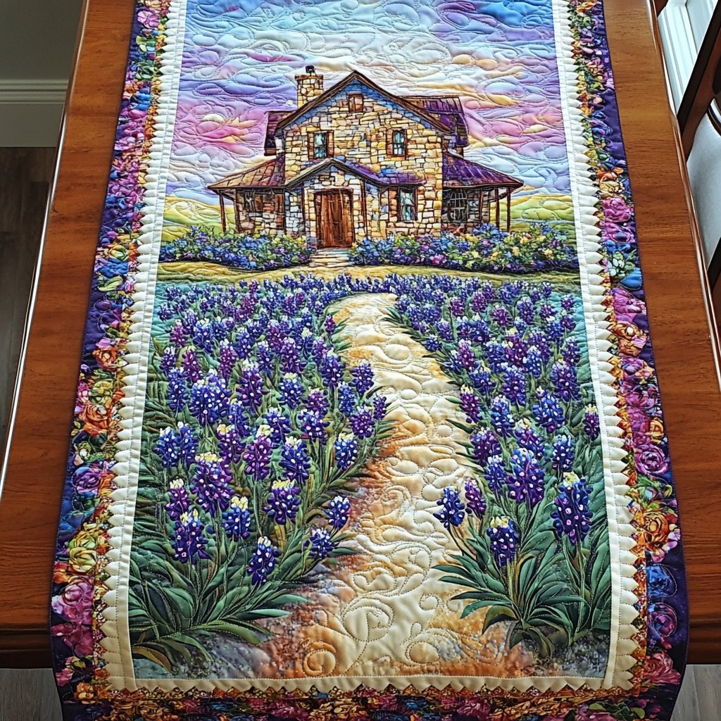 Blue Oasis Table Runner