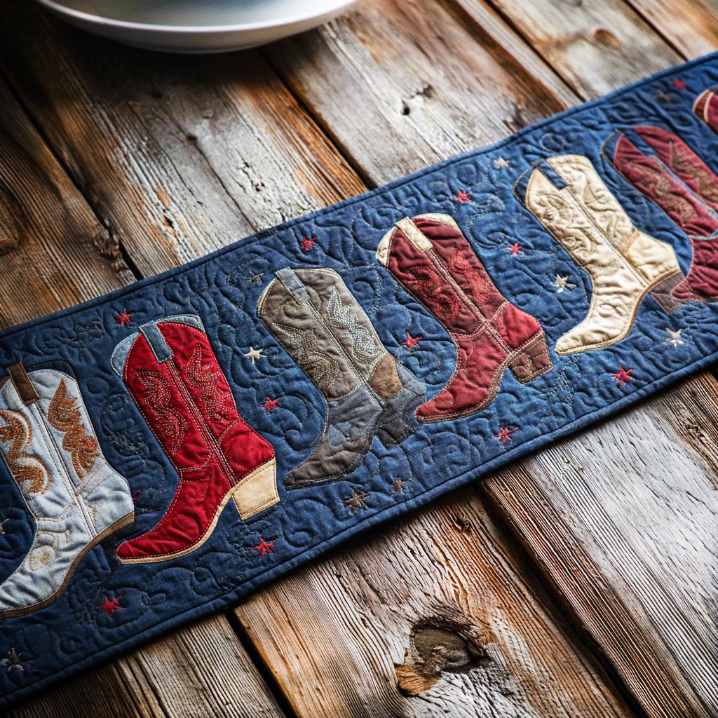 Blue Ranch Table Runner