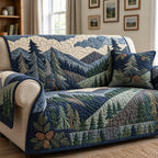Blue Ridge Pine Patchwork Sofa Cover