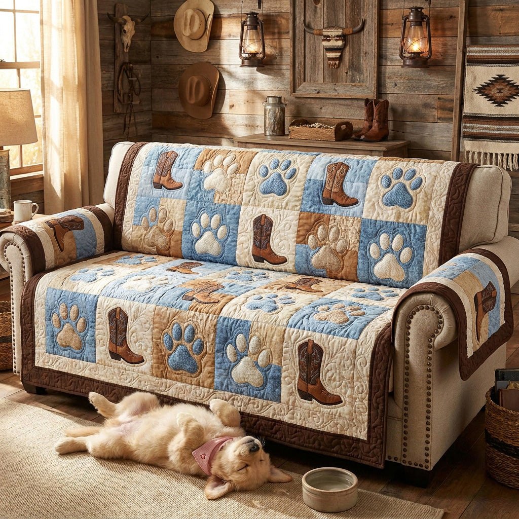 Blue Saddle Sofa Cover