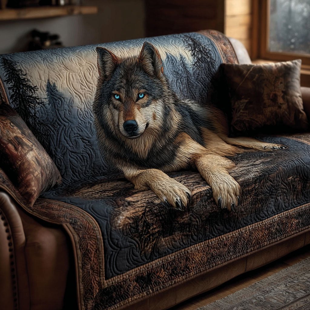 Blue Shadow Howler Sofa Cover