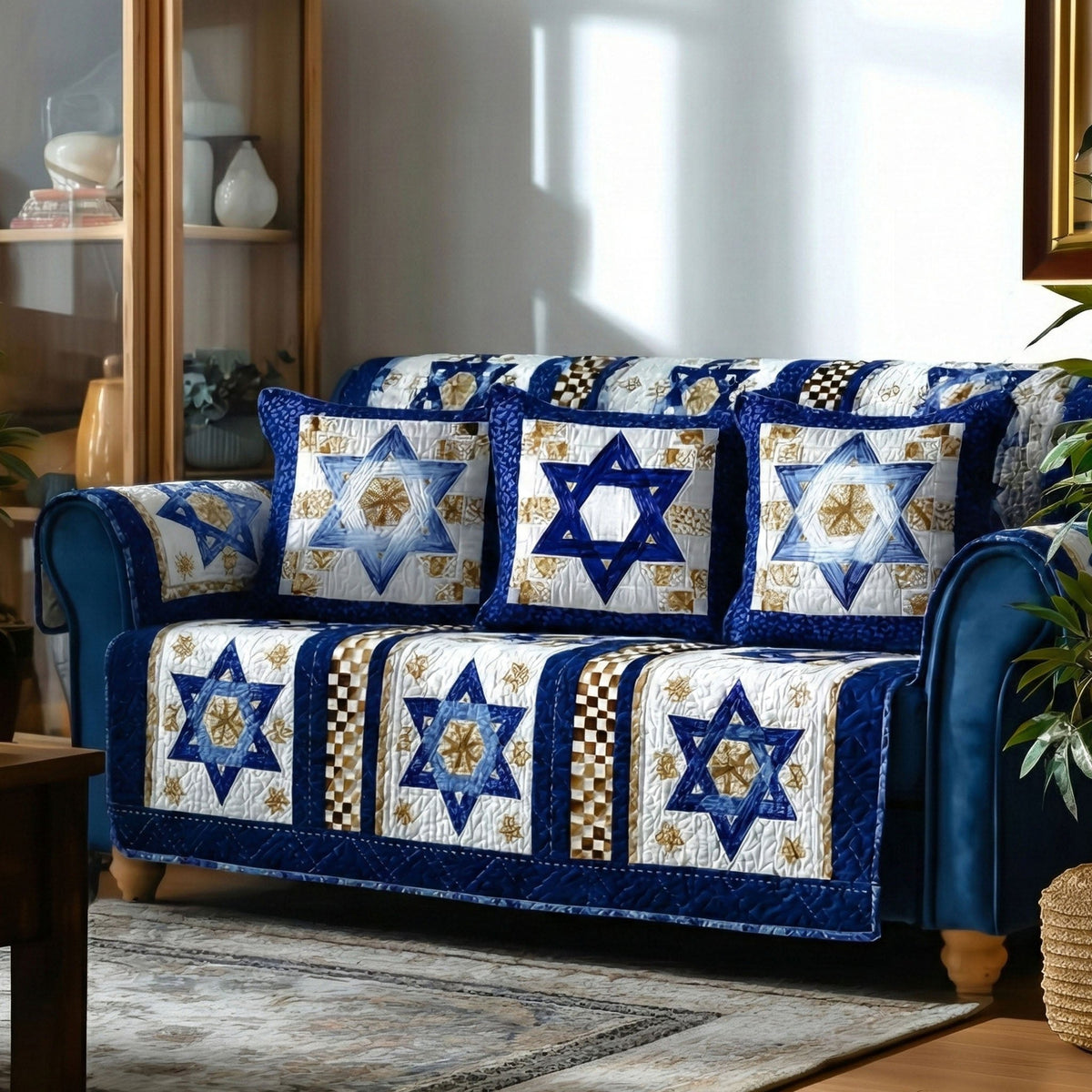 Blue Star Harmony Sofa Cover