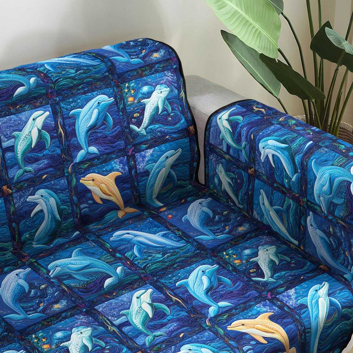 Blue Wave Journey Sofa Cover