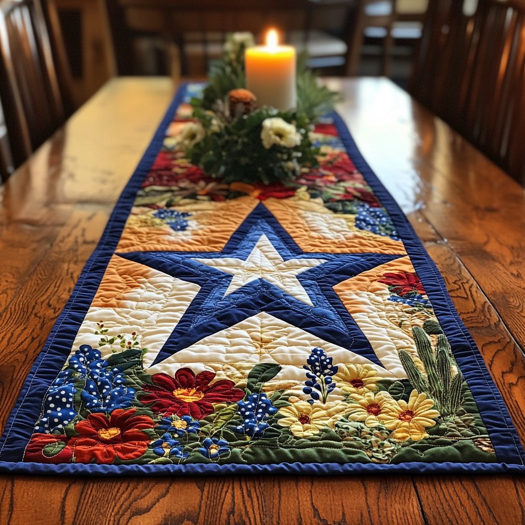 Bluebonnet Blooms Bloom Table Runner