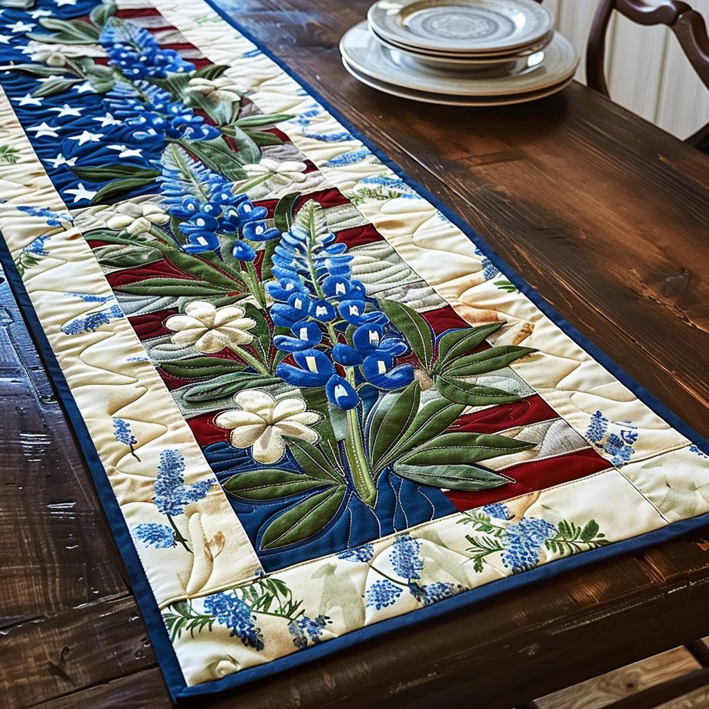 Bluebonnet Dreams Table Runner