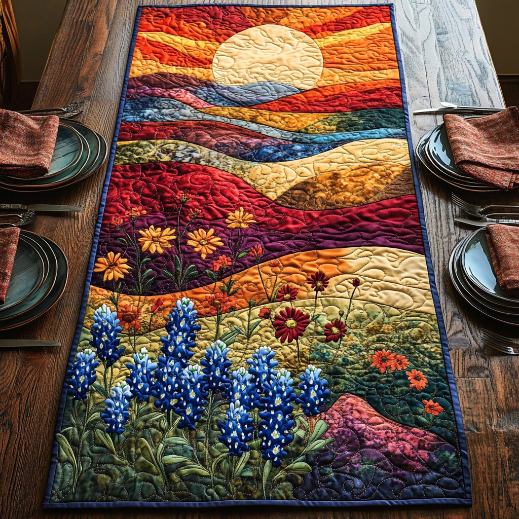 Bluebonnet Horizon Table Runner
