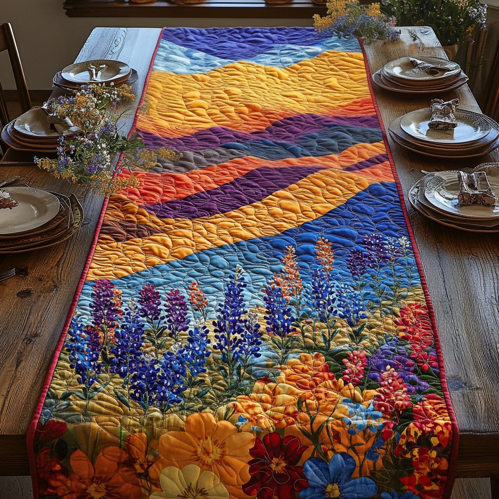 Bluebonnet Meadows Table Runner