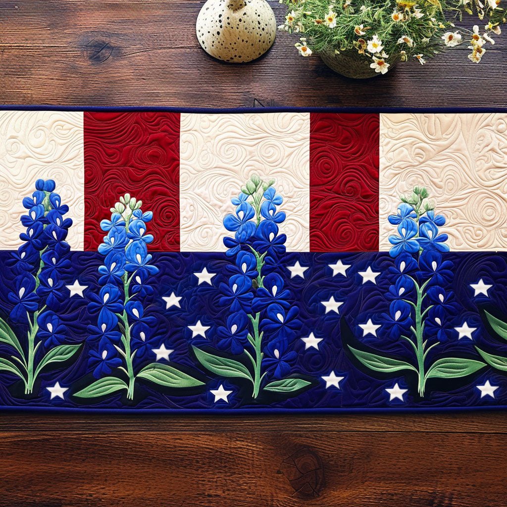 Bluebonnet Stars Table Runner