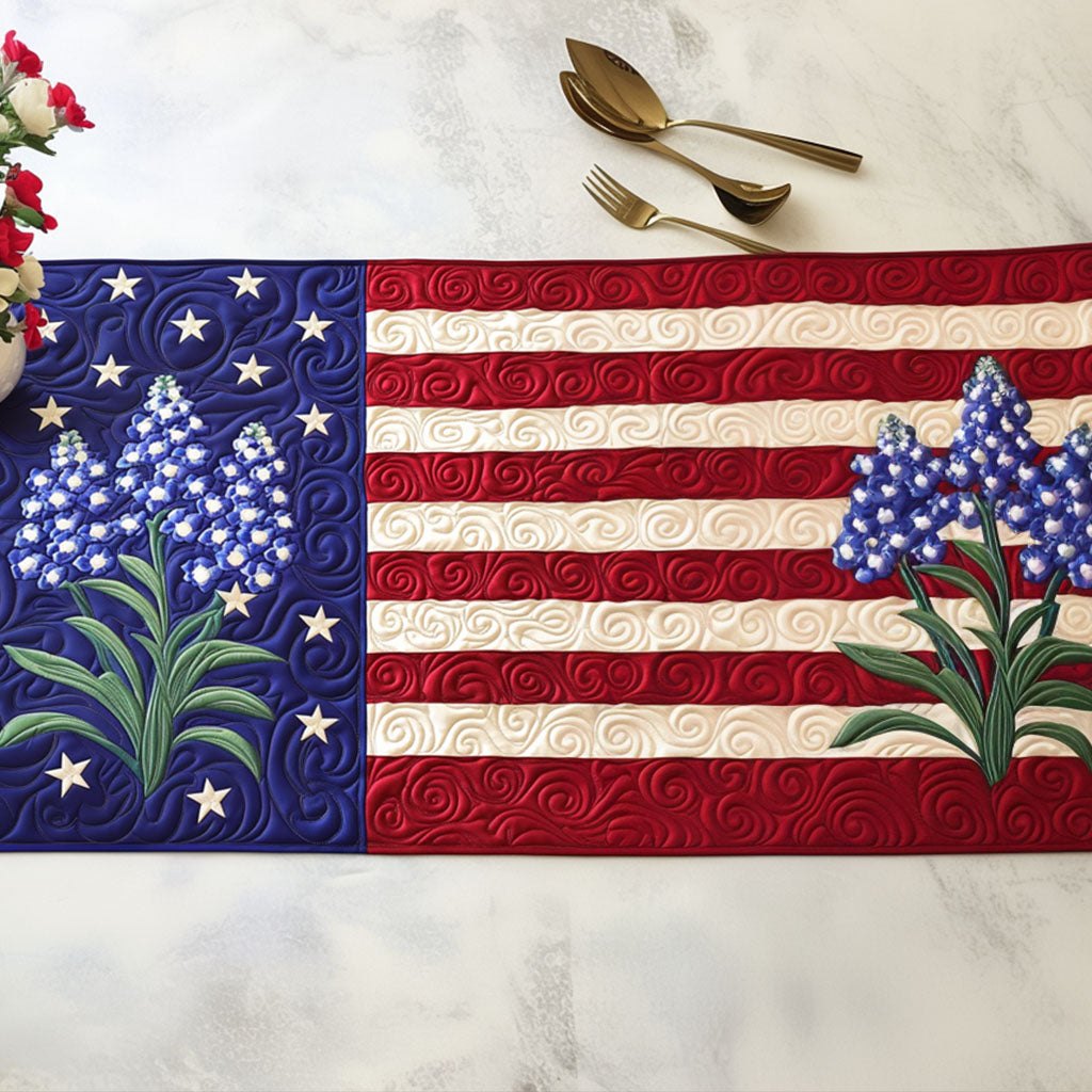 Bluebonnet Stripes Table Runner