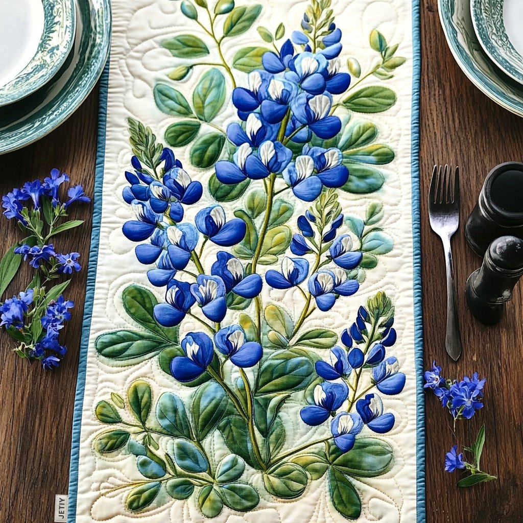 Bluebonnet Serenade Table Runner