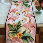 Blush Flamingo Garden Table Runner
