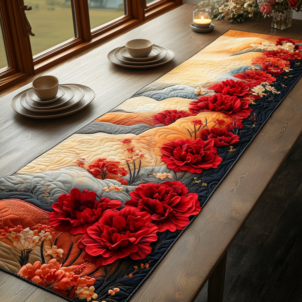 Blush Petals Table Runner