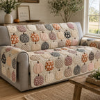 Blush Pumpkins Sofa Cover