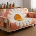 Blush Daisy Sofa Cover