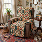 Blushing Book Blooms Sofa Cover