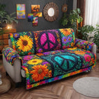 Boho Bloom Vibes Sofa Cover